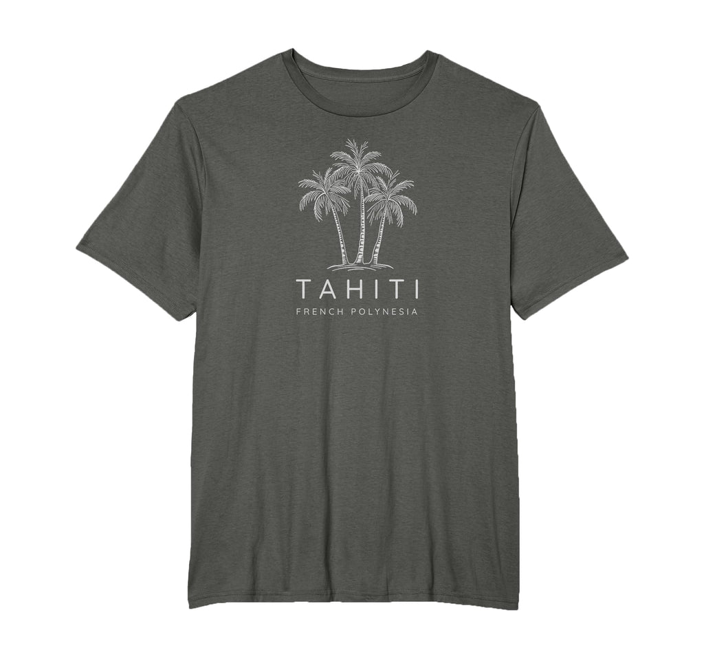 Tahiti French Polynesia Tribal Palm T-Shirt - Unique Graphic Men Women - T-Shirt, Sweatshirt, Hoodie