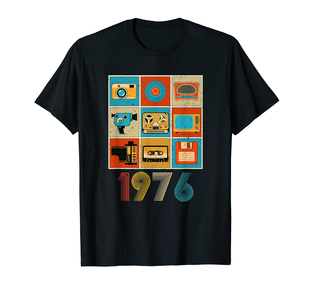 Funny Music Tech 1976 46Th Birthday T-Shirt - Streetwear Style Unisex - T-Shirt, Sweatshirt, Hoodie