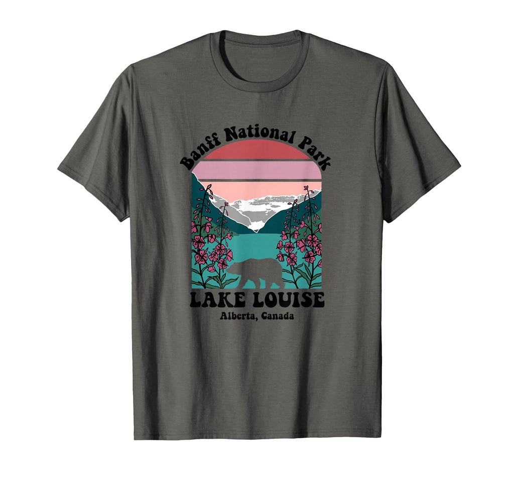 Banff National Park Lake Louise Floral T-Shirt - Trendy Graphic for Adults - T-Shirt, Sweatshirt, Hoodie