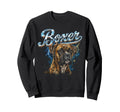 Boxer 90S Dog Lover 80S Boxer Sweatshirt - Fun Novelty Design for Adults - T-Shirt, Sweatshirt, Hoodie