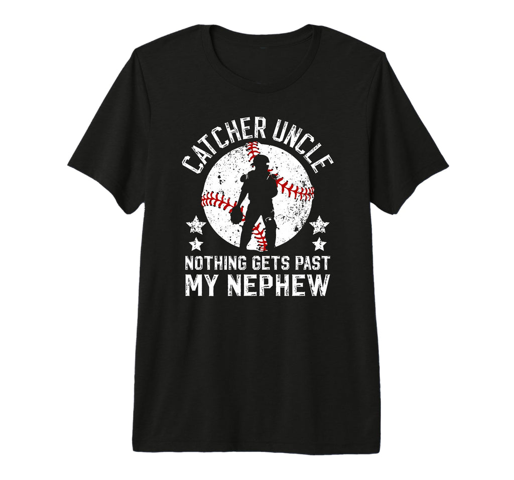 Mens Baseball Catcher Uncle Proud T-Shirt - Novelty Apparel for Adults - T-Shirt, Sweatshirt, Hoodie