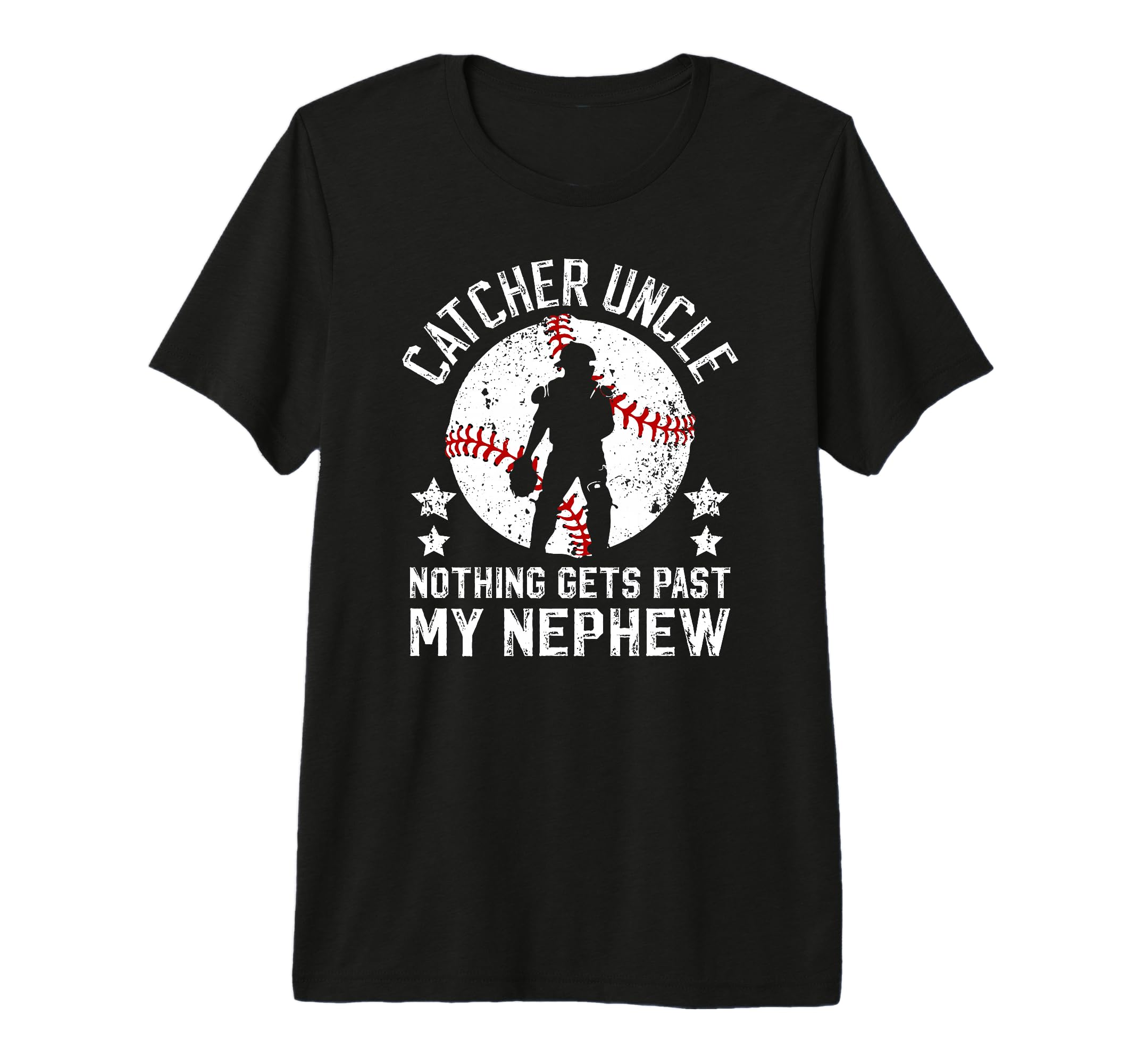 Mens Baseball Catcher Uncle Proud T-Shirt - Novelty Apparel for Adults - T-Shirt, Sweatshirt, Hoodie