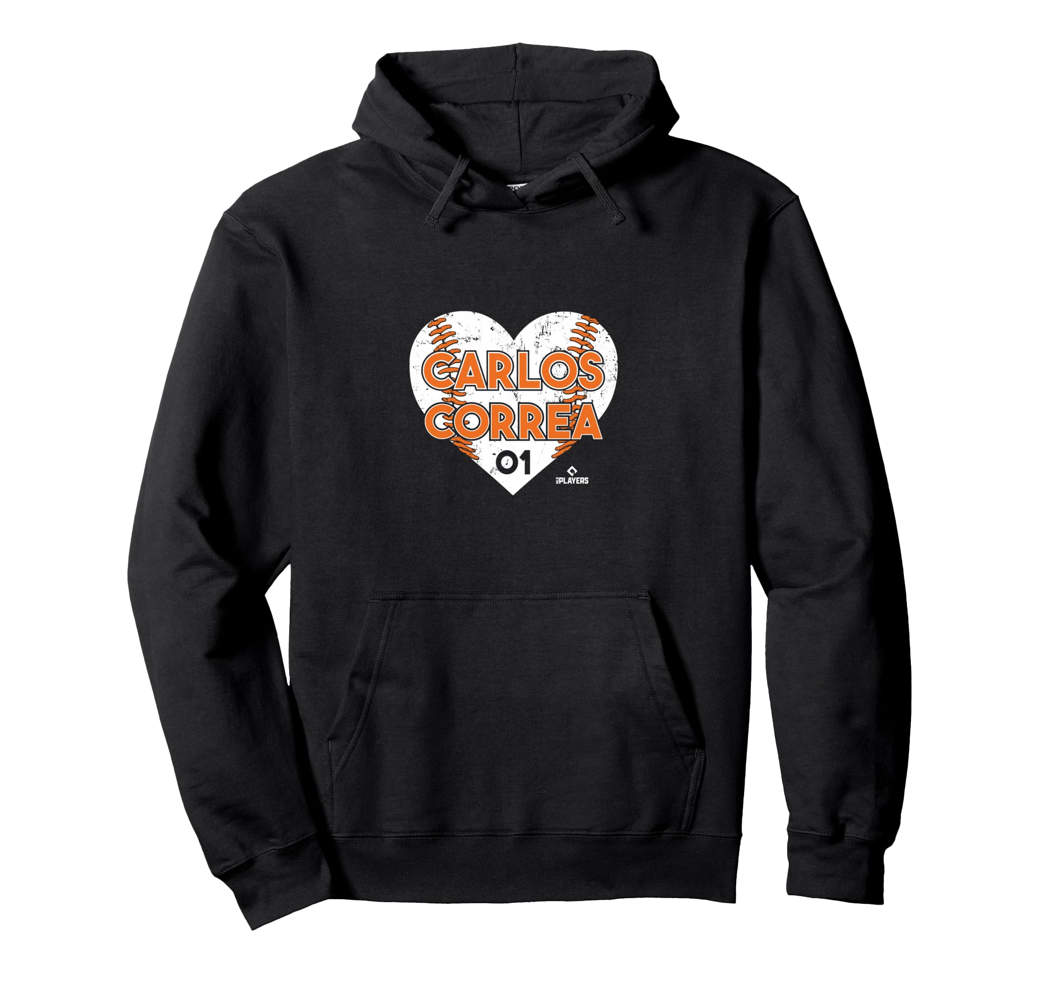 Carlos Correa Heart Baseball Hoodie - Aesthetic Graphic Men Women - T-Shirt, Sweatshirt, Hoodie