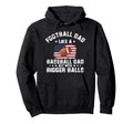 American Flag Football Dad Like Baseball Hoodie - Streetwear Style Unisex - T-Shirt, Sweatshirt, Hoodie