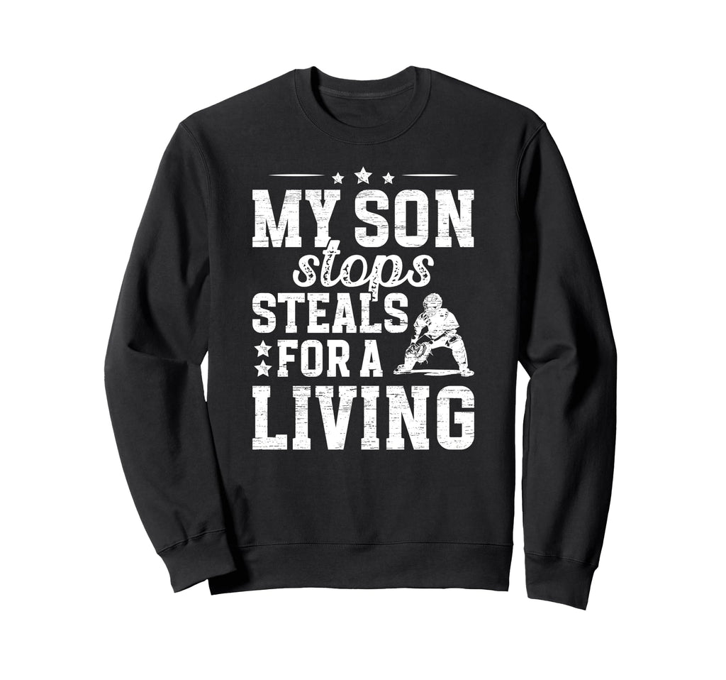 Proud Baseball Catcher Dad Sweatshirt - Streetwear Style Men Women - T-Shirt, Sweatshirt, Hoodie