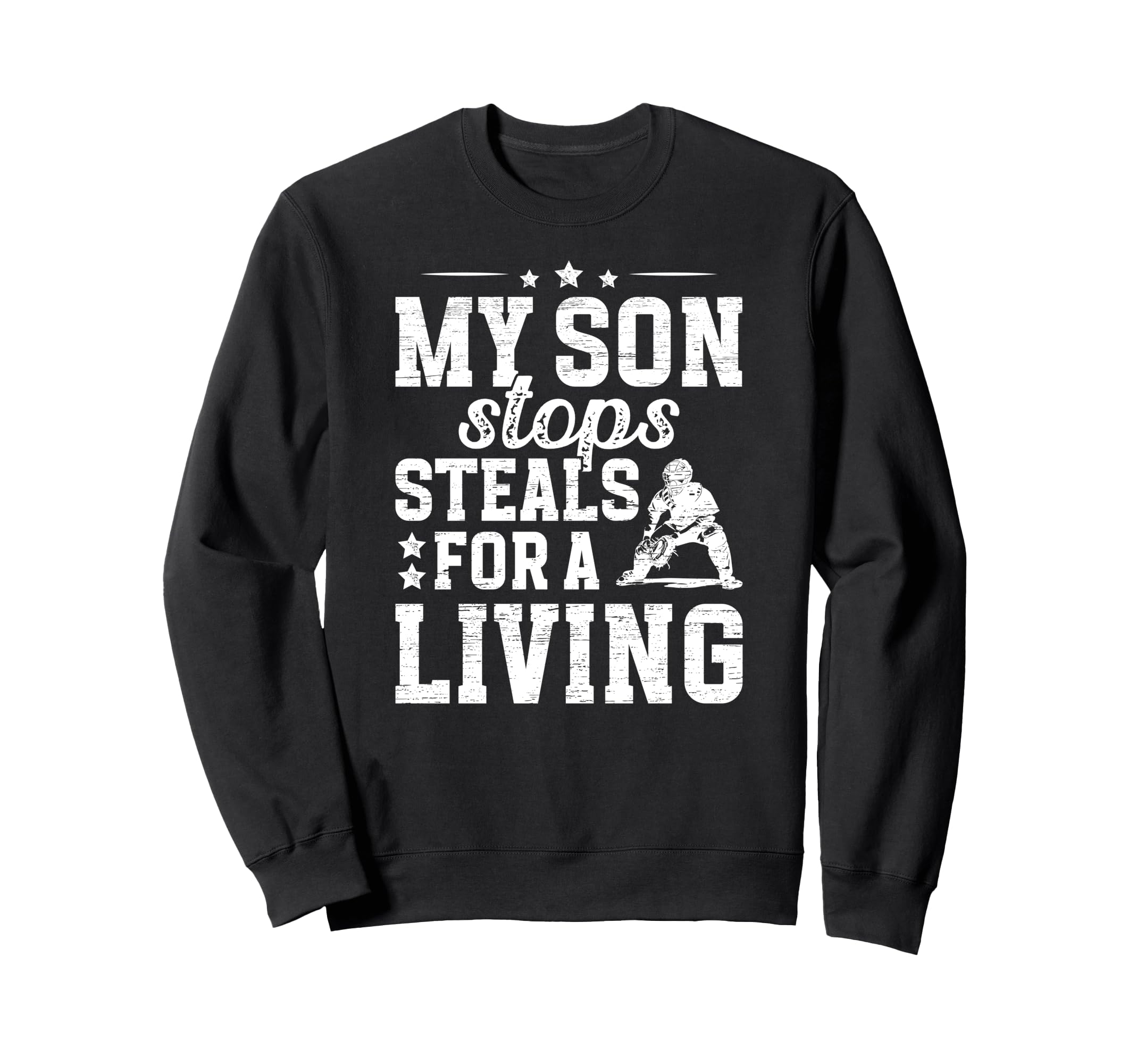 Proud Baseball Catcher Dad Sweatshirt - Streetwear Style Men Women - T-Shirt, Sweatshirt, Hoodie