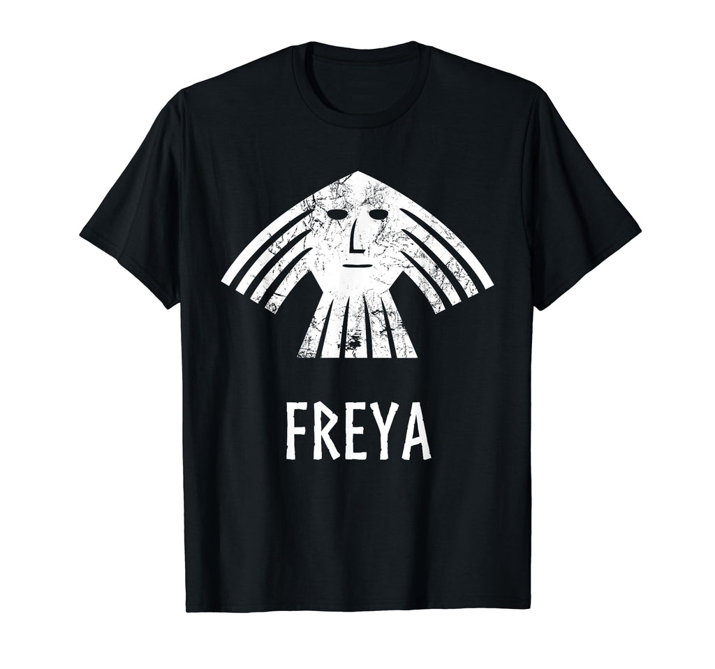 Freya Norse Viking God Distressed T-Shirt - Streetwear Style for Adults - T-Shirt, Sweatshirt, Hoodie