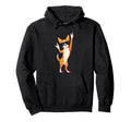 Chihuahua Dog Dancing Rock Hand Sign Hoodie - Unique Graphic for Adults - T-Shirt, Sweatshirt, Hoodie