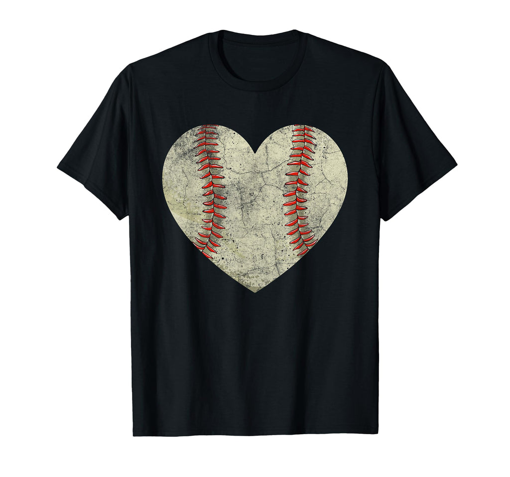 Baseball Heart Mom Dad Sports Player T-Shirt - Custom Art Print Unisex - T-Shirt, Sweatshirt, Hoodie