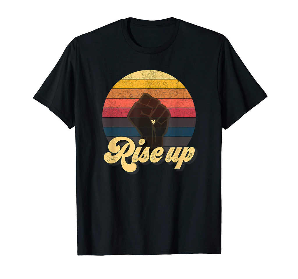 Rise Up Sunset Black Pride Protest T-Shirt - Streetwear Style for Adults - T-Shirt, Sweatshirt, Hoodie