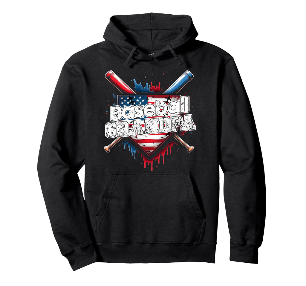 Baseball Grandpa Ice Cream Drip Funny Hoodie - Trendy Graphic Unisex - T-Shirt, Sweatshirt, Hoodie