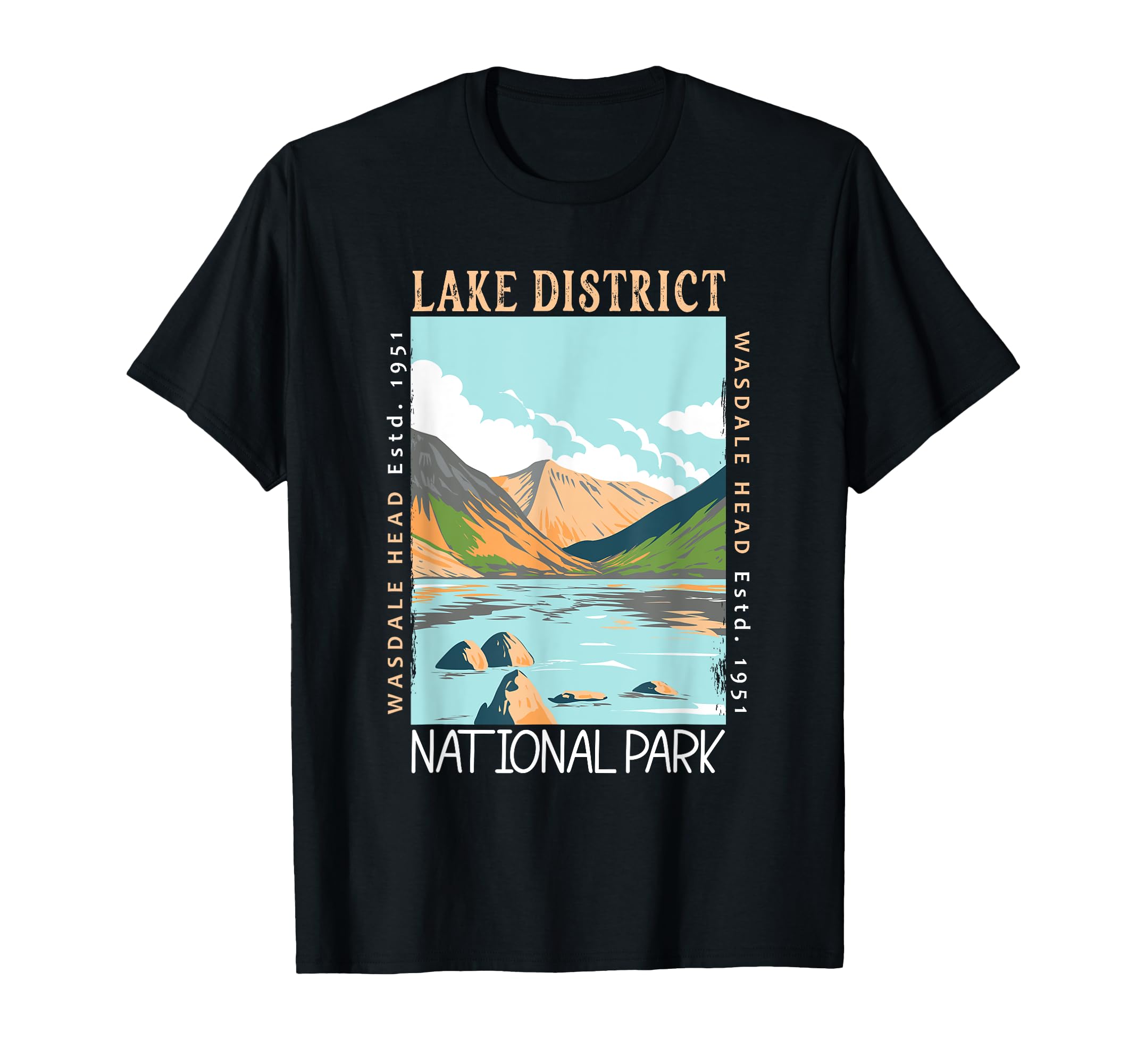 Lake District National Park England T-Shirt - Minimalist Print Men Women - T-Shirt, Sweatshirt, Hoodie