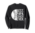 Best Papa Coach Ever Baseball Papa Sweatshirt - Custom Art Print Men Women - T-Shirt, Sweatshirt, Hoodie