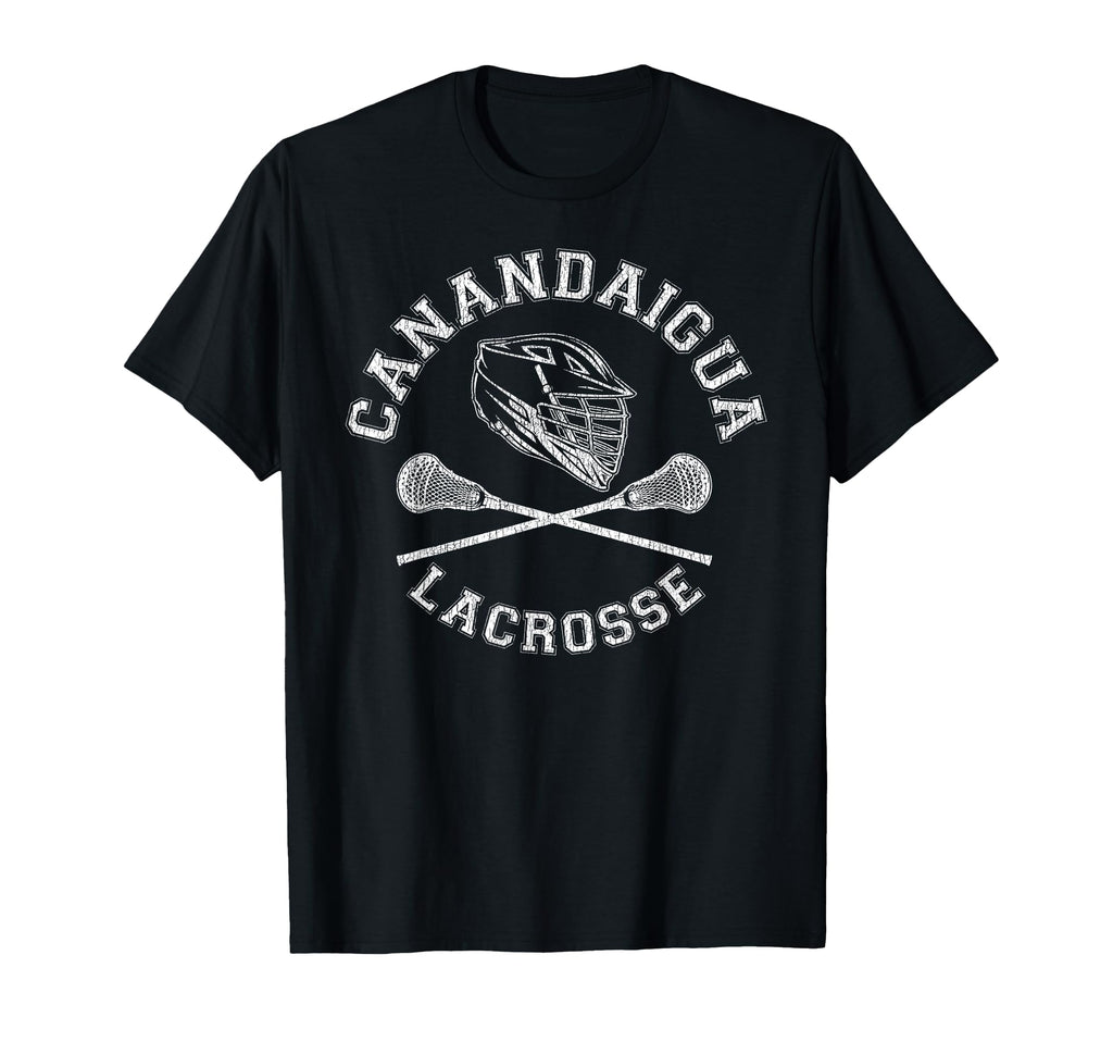 Canandaigua Lacrosse Distressed Lax T-Shirt - Novelty Apparel Unisex - T-Shirt, Sweatshirt, Hoodie
