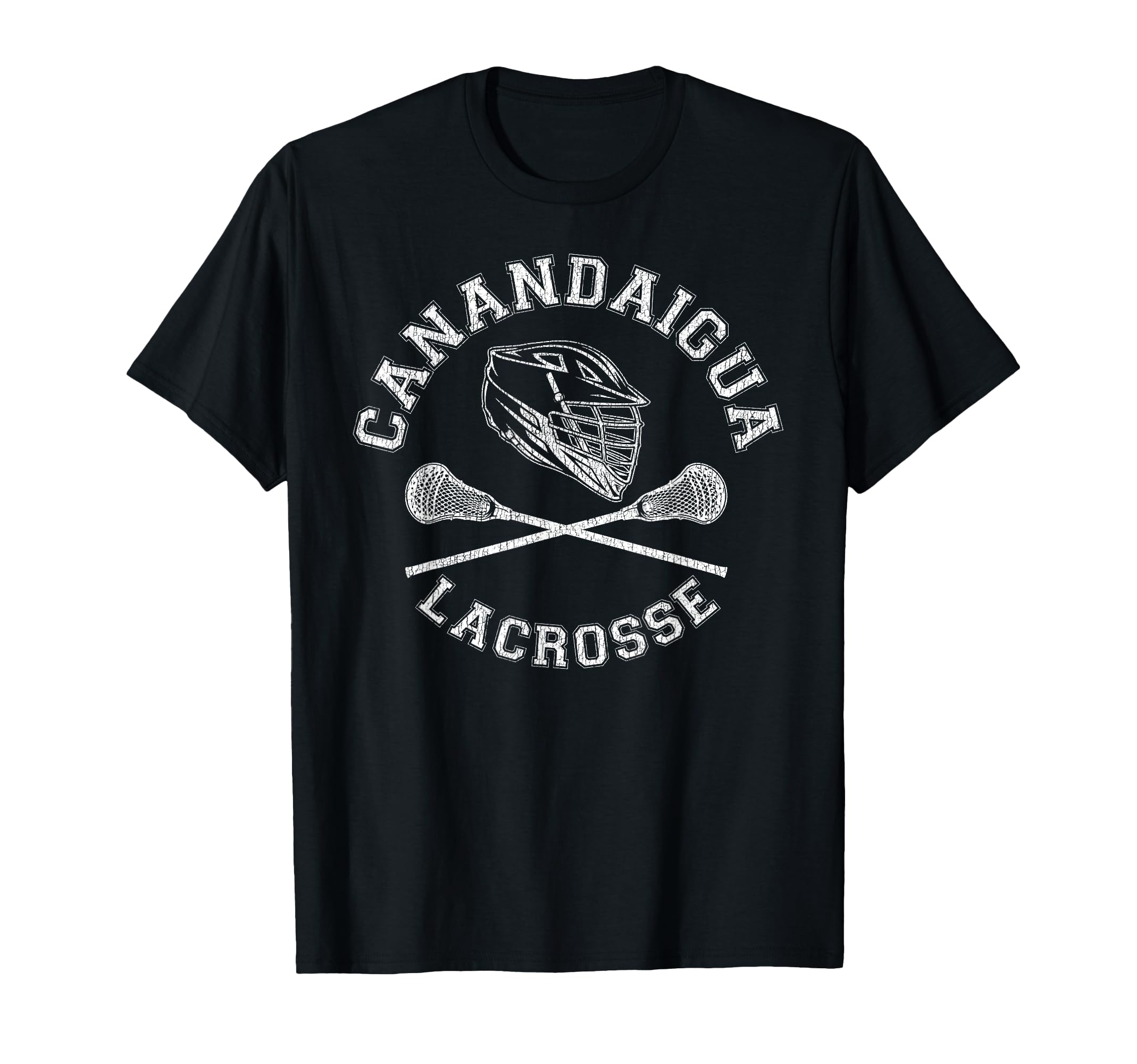 Canandaigua Lacrosse Distressed Lax T-Shirt - Novelty Apparel Unisex - T-Shirt, Sweatshirt, Hoodie