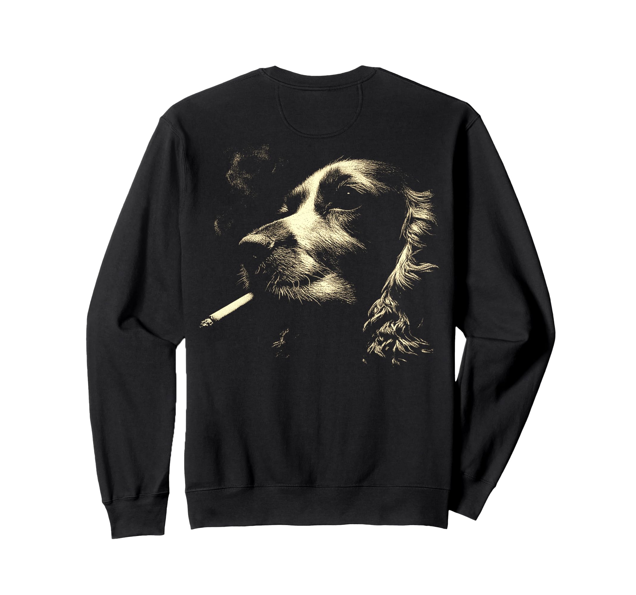 English Cocker Spaniel Smoking Sweatshirt - Novelty Apparel Unisex - T-Shirt, Sweatshirt, Hoodie
