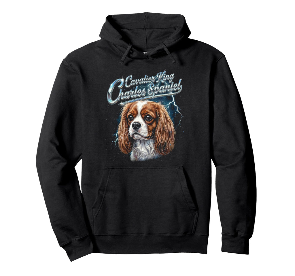 Cavalier King Charles Spaniel 90S Dog Hoodie - Minimalist Print for Adults - T-Shirt, Sweatshirt, Hoodie
