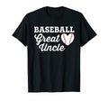 Baseball Great Uncle Love Heart Baseball T-Shirt - Minimalist Print Unisex - T-Shirt, Sweatshirt, Hoodie