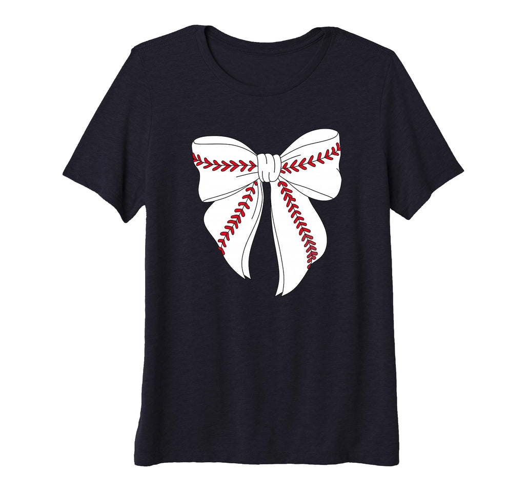 Womens Baseball Coquette Bow Baseball T-Shirt - Streetwear Style Unisex - T-Shirt, Sweatshirt, Hoodie