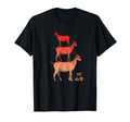 Three Goats Aesthetic Vaporwave T-Shirt - Casual Everyday Wear Unisex - T-Shirt, Sweatshirt, Hoodie