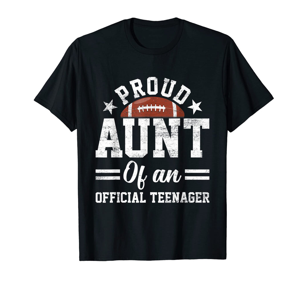 Proud Aunt Teenager Baseball 13Th T-Shirt - Aesthetic Graphic Men Women - T-Shirt, Sweatshirt, Hoodie