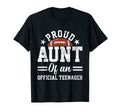Proud Aunt Teenager Baseball 13Th T-Shirt - Aesthetic Graphic Men Women - T-Shirt, Sweatshirt, Hoodie