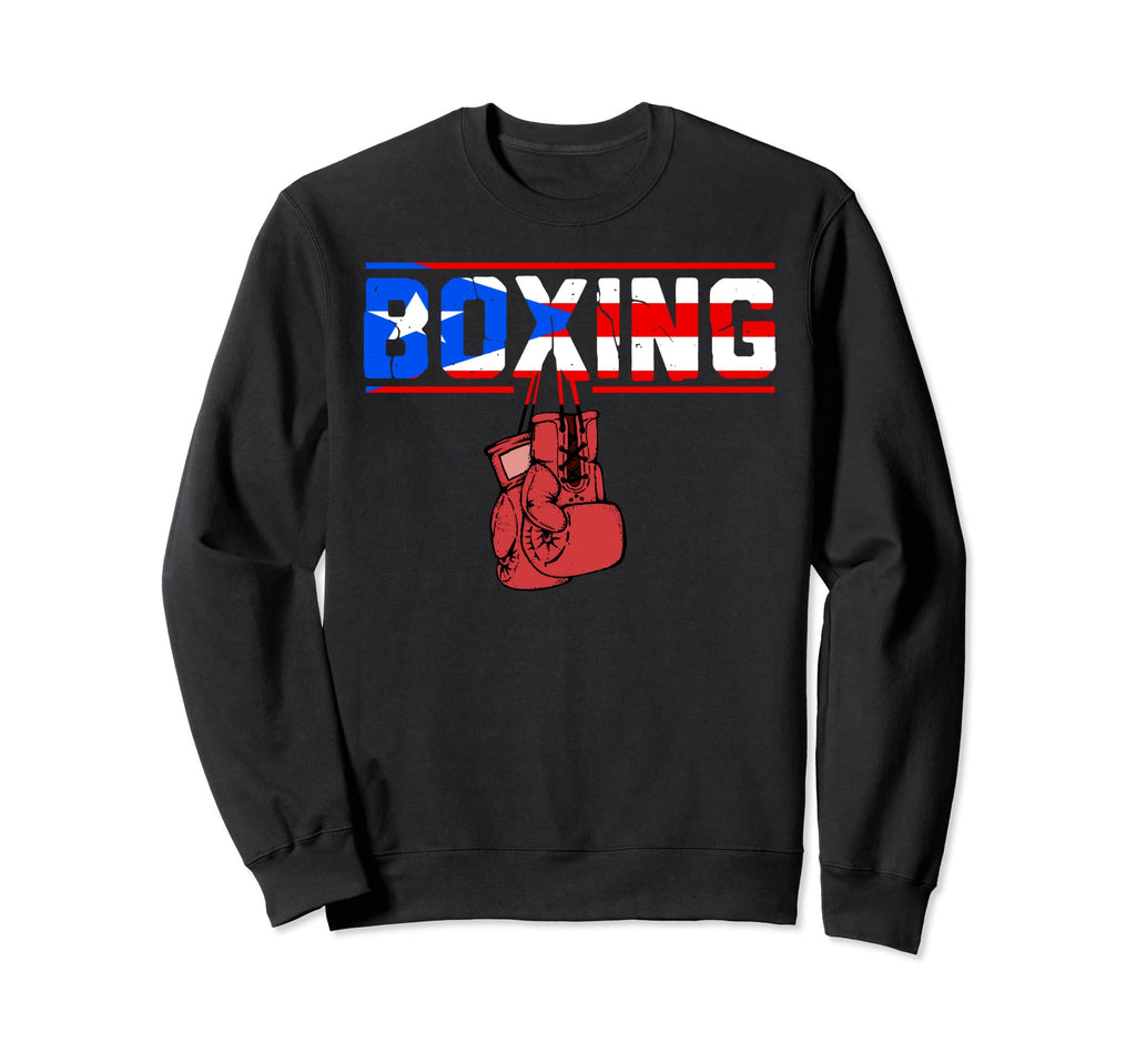 Puerto Rico Flag Boxers Boxing Gloves Sweatshirt - Streetwear Style Unisex - T-Shirt, Sweatshirt, Hoodie