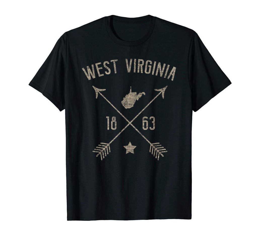 West Virginia Distressed Home State T-Shirt - Minimalist Print Men Women - T-Shirt, Sweatshirt, Hoodie