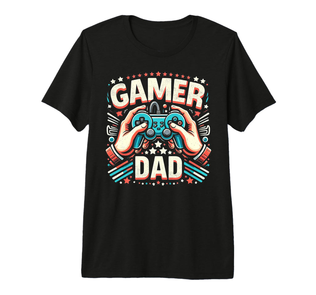 Gamer Dad Game Controller Gaming Video T-Shirt - Unique Graphic for Adults - T-Shirt, Sweatshirt, Hoodie