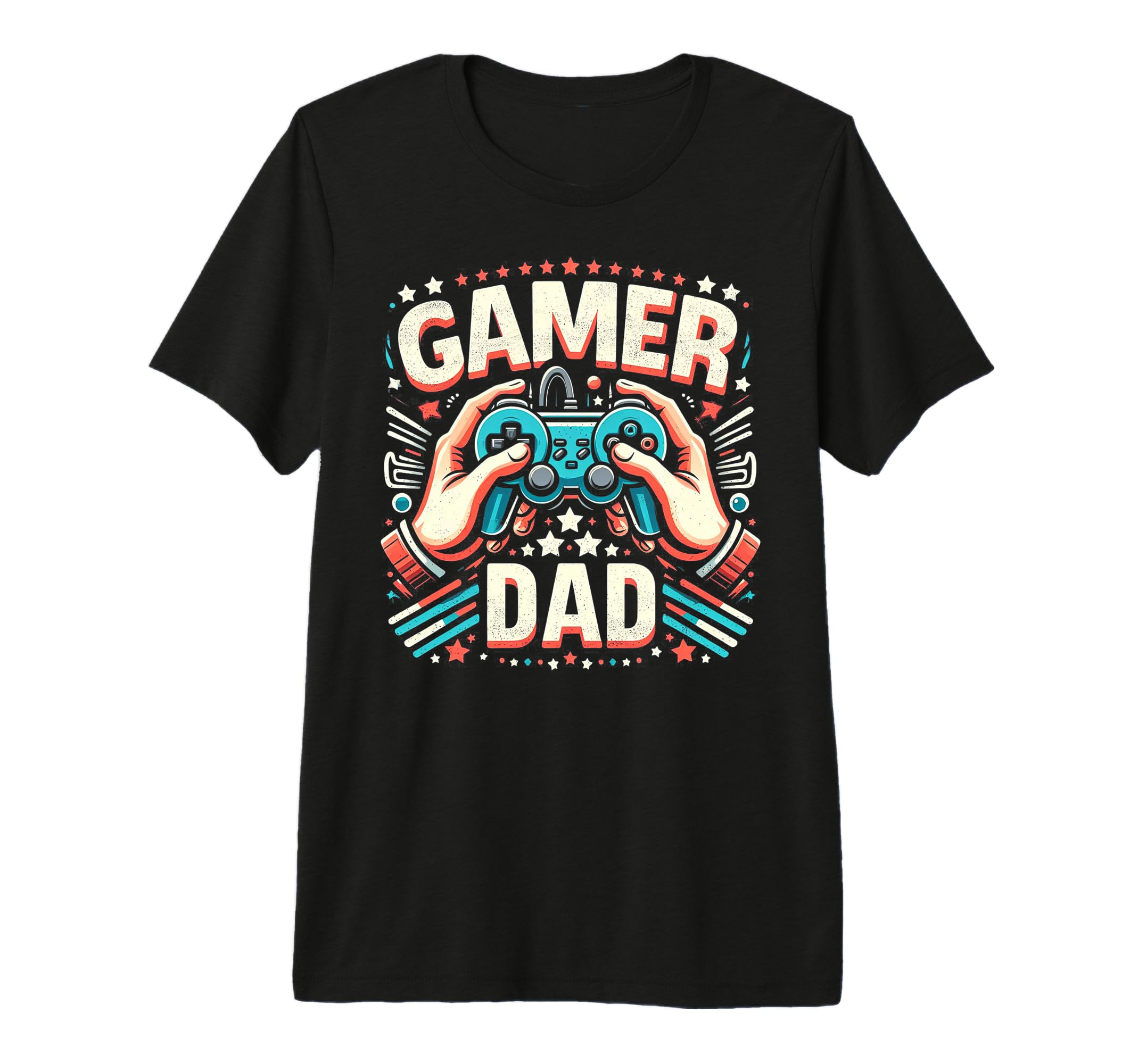 Gamer Dad Game Controller Gaming Video T-Shirt - Unique Graphic for Adults - T-Shirt, Sweatshirt, Hoodie
