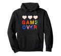 Game Over Video Games Gaming Gift Arcade Hoodie - Graphic Print Men Women - T-Shirt, Sweatshirt, Hoodie