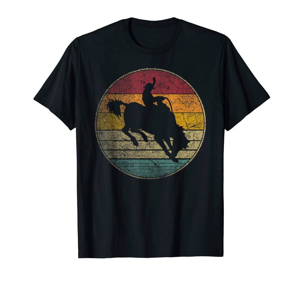 Rodeo Cowboy Horse Distressed T-Shirt - Minimalist Print for Adults - T-Shirt, Sweatshirt, Hoodie