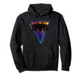 Synthwave Vaporwave Triangle Palm Hoodie - Minimalist Print Men Women - T-Shirt, Sweatshirt, Hoodie