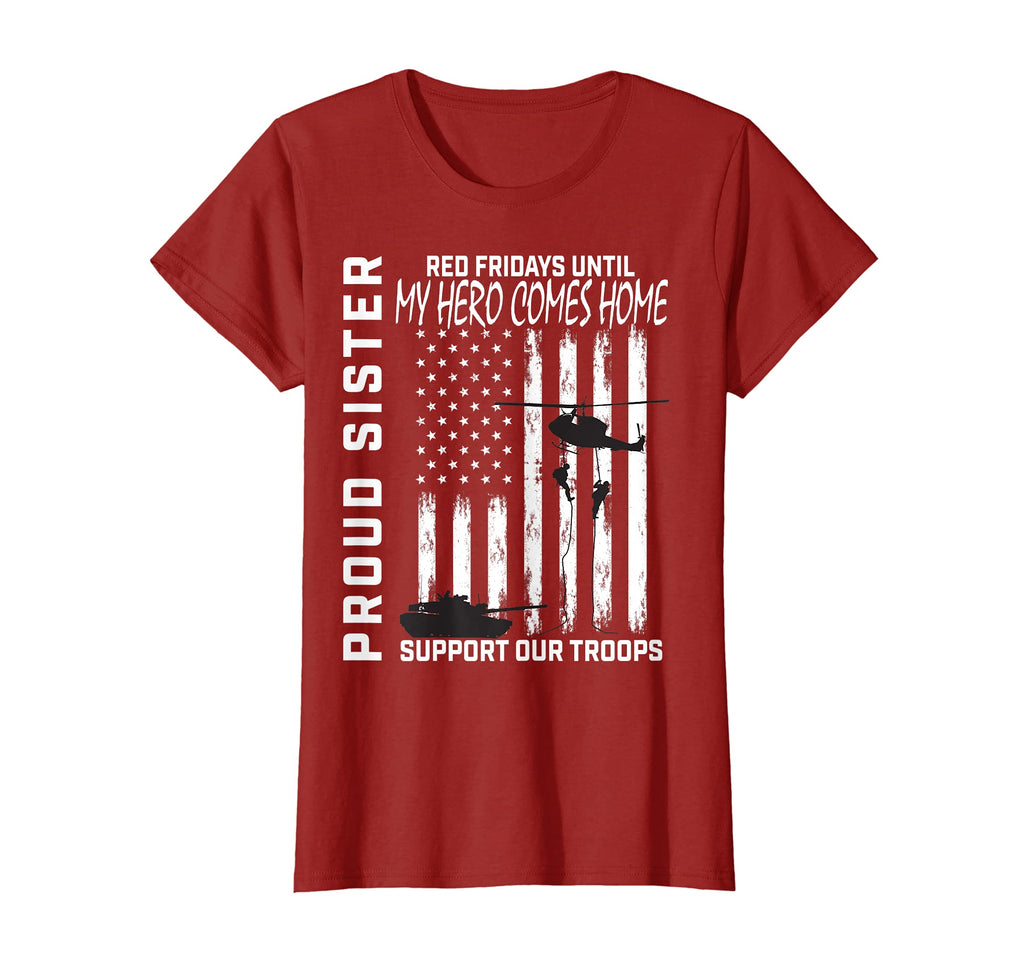 Sister Brother Red Friday Military T-Shirt - Custom Art Print for Adults - T-Shirt, Sweatshirt, Hoodie