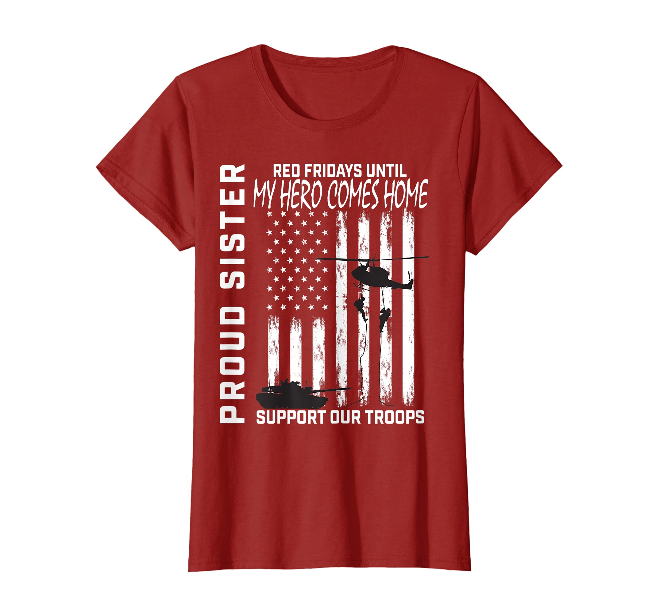 Sister Brother Red Friday Military T-Shirt - Custom Art Print for Adults - T-Shirt, Sweatshirt, Hoodie