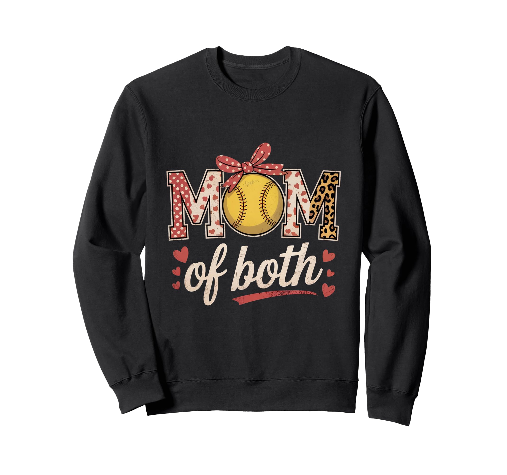 Baseball Mom Both Baseball Mama Sweatshirt - Unique Graphic Unisex - T-Shirt, Sweatshirt, Hoodie