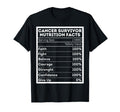 Cancer Survivor Nutrition Facts Labels T-Shirt - Minimalist Print Unisex - T-Shirt, Sweatshirt, Hoodie