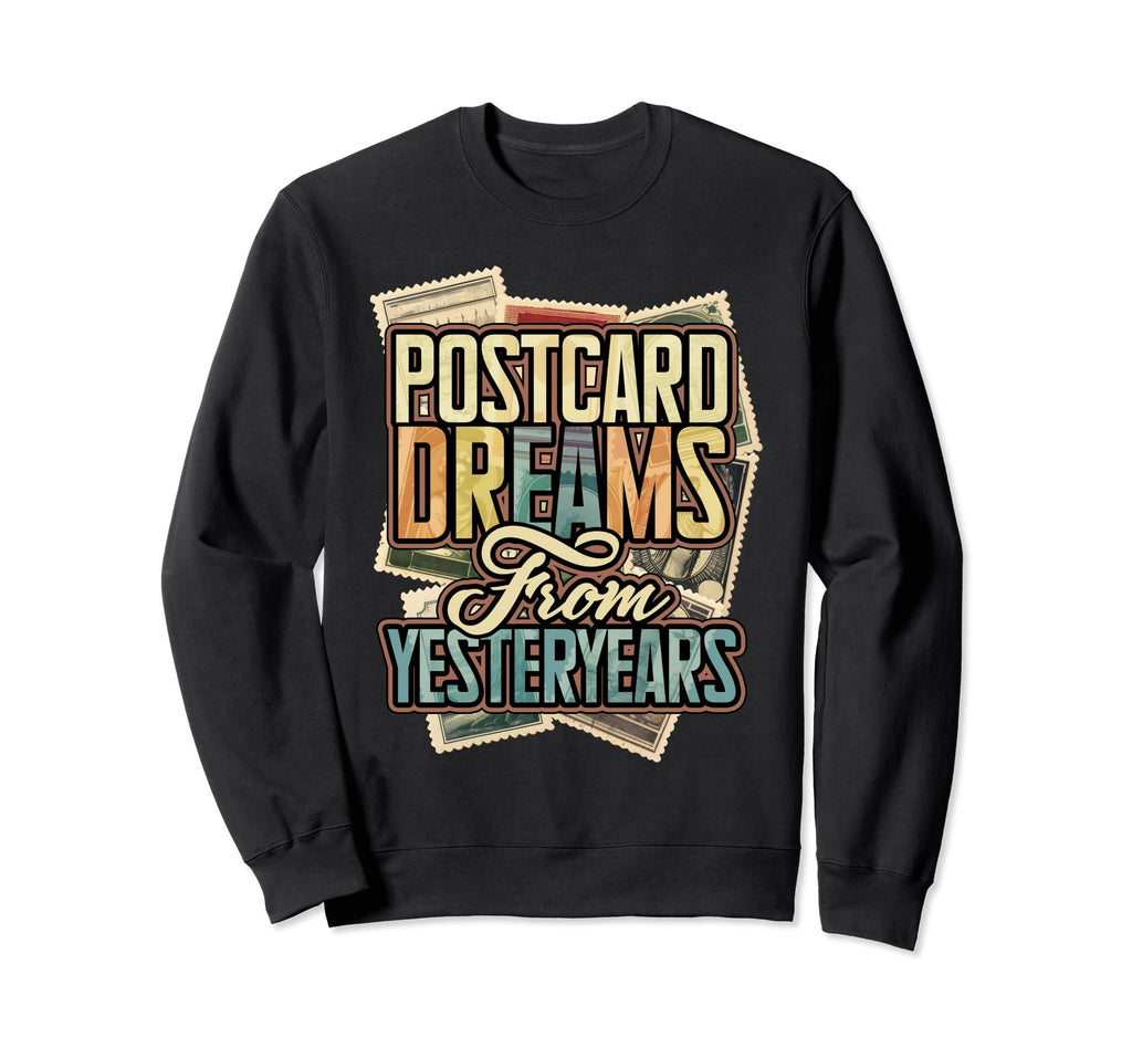 Postcard Collector Antique Sweatshirt - Minimalist Print Men Women - T-Shirt, Sweatshirt, Hoodie