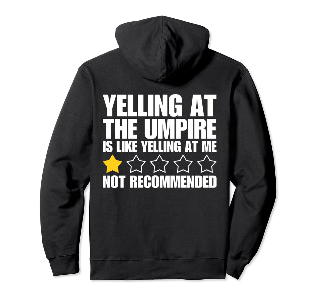 Baseball Dad Umpire 1 Star Rating Game Hoodie - Minimalist Print Unisex - T-Shirt, Sweatshirt, Hoodie