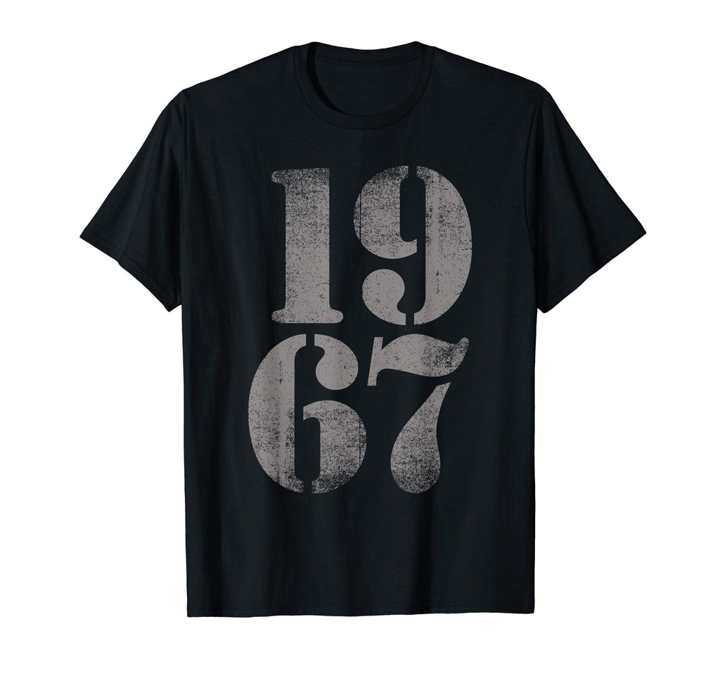 1967 Birth Year Distressed Birthday T-Shirt - Minimalist Print Unisex - T-Shirt, Sweatshirt, Hoodie