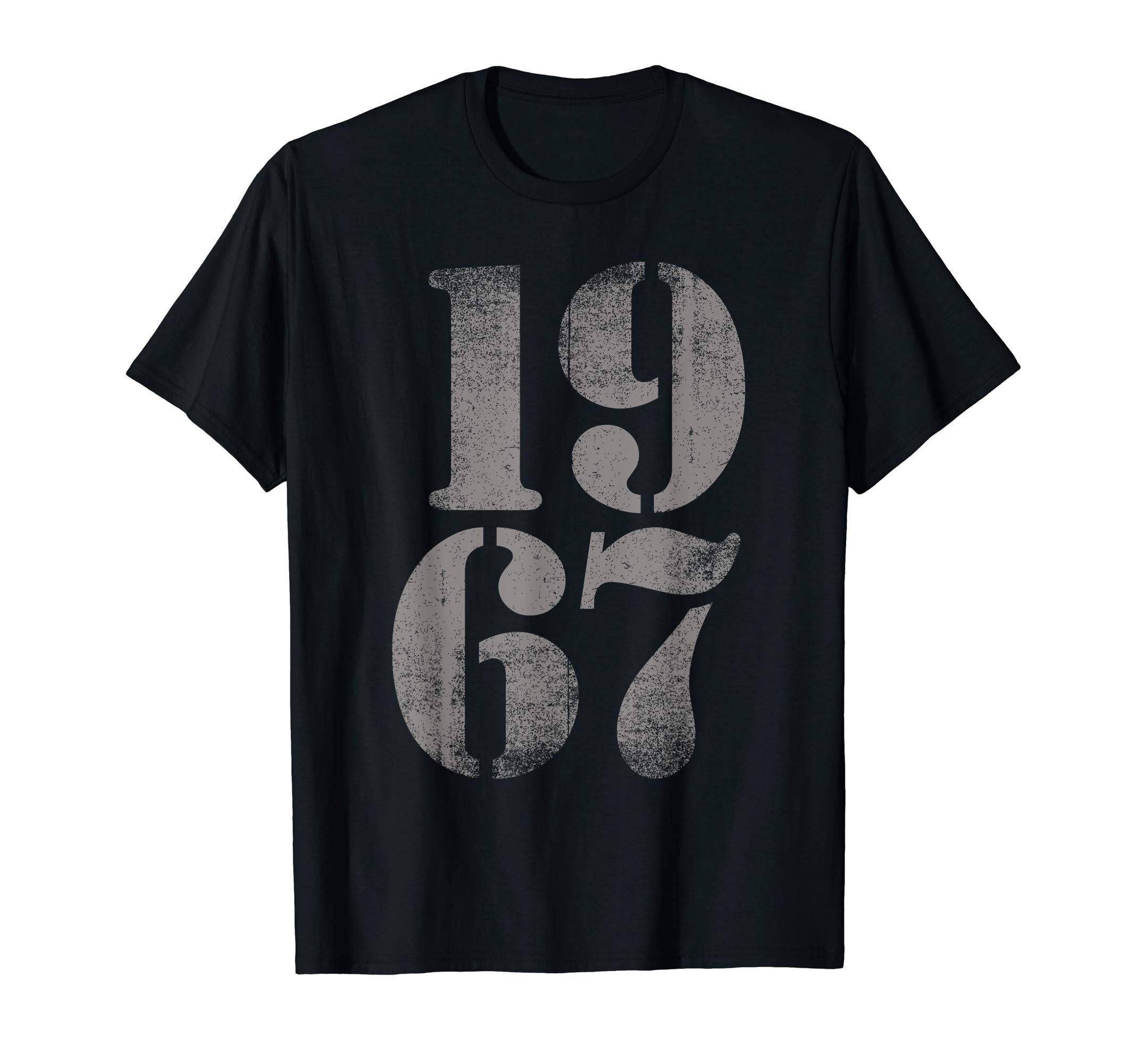 1967 Birth Year Distressed Birthday T-Shirt - Minimalist Print Unisex - T-Shirt, Sweatshirt, Hoodie