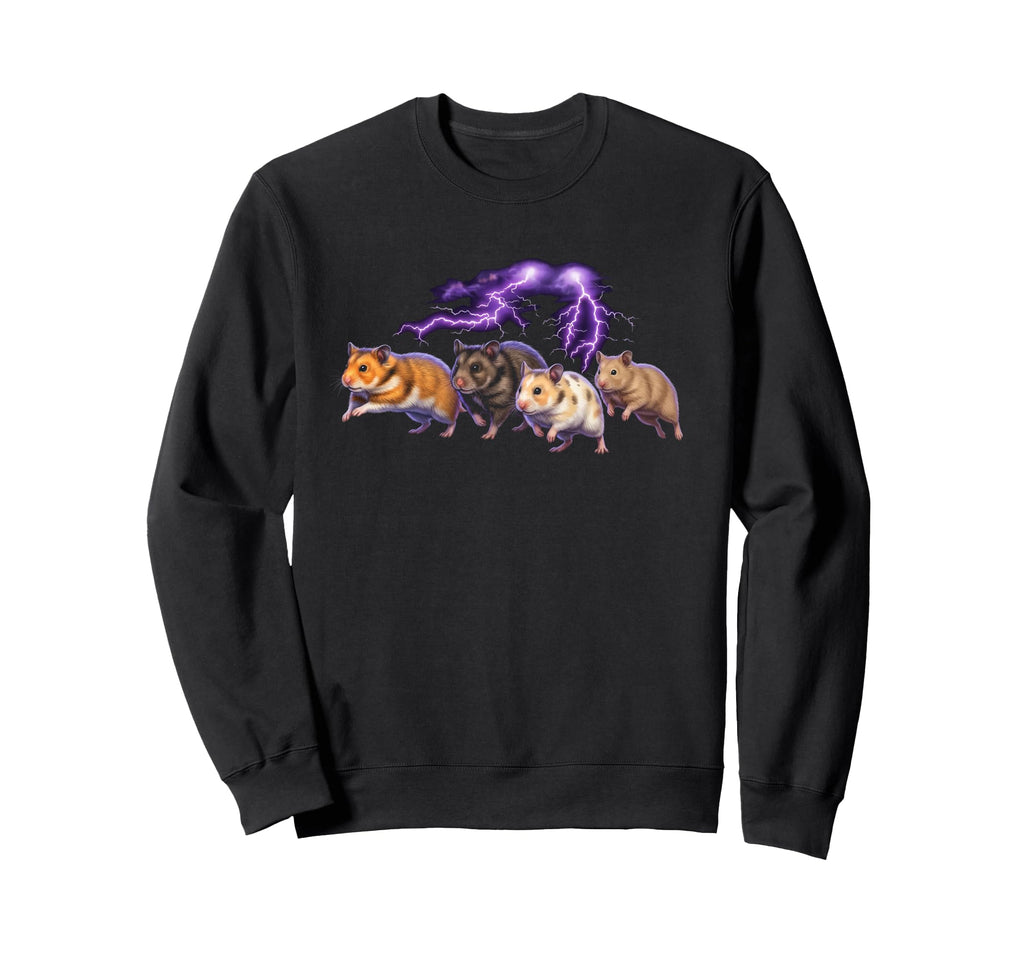 Hamster 90S Funny Hamster Lover 80S Sweatshirt - Graphic Print Men Women - T-Shirt, Sweatshirt, Hoodie