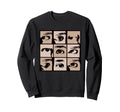 Pop Art Collage Teen Eyes Sweatshirt - Custom Art Print Men Women - T-Shirt, Sweatshirt, Hoodie