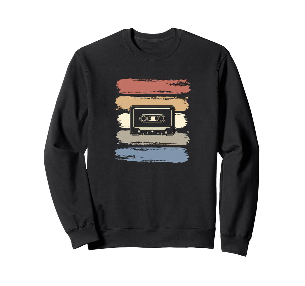 Cassette Tape Music Sweatshirt - Aesthetic Graphic Unisex - T-Shirt, Sweatshirt, Hoodie