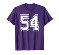 Number 54 Birthday Gift Sports Player T-Shirt - Graphic Print for Adults - T-Shirt, Sweatshirt, Hoodie