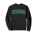 Greensboro Nc Distressed Green Sweatshirt - Trendy Graphic Men Women - T-Shirt, Sweatshirt, Hoodie