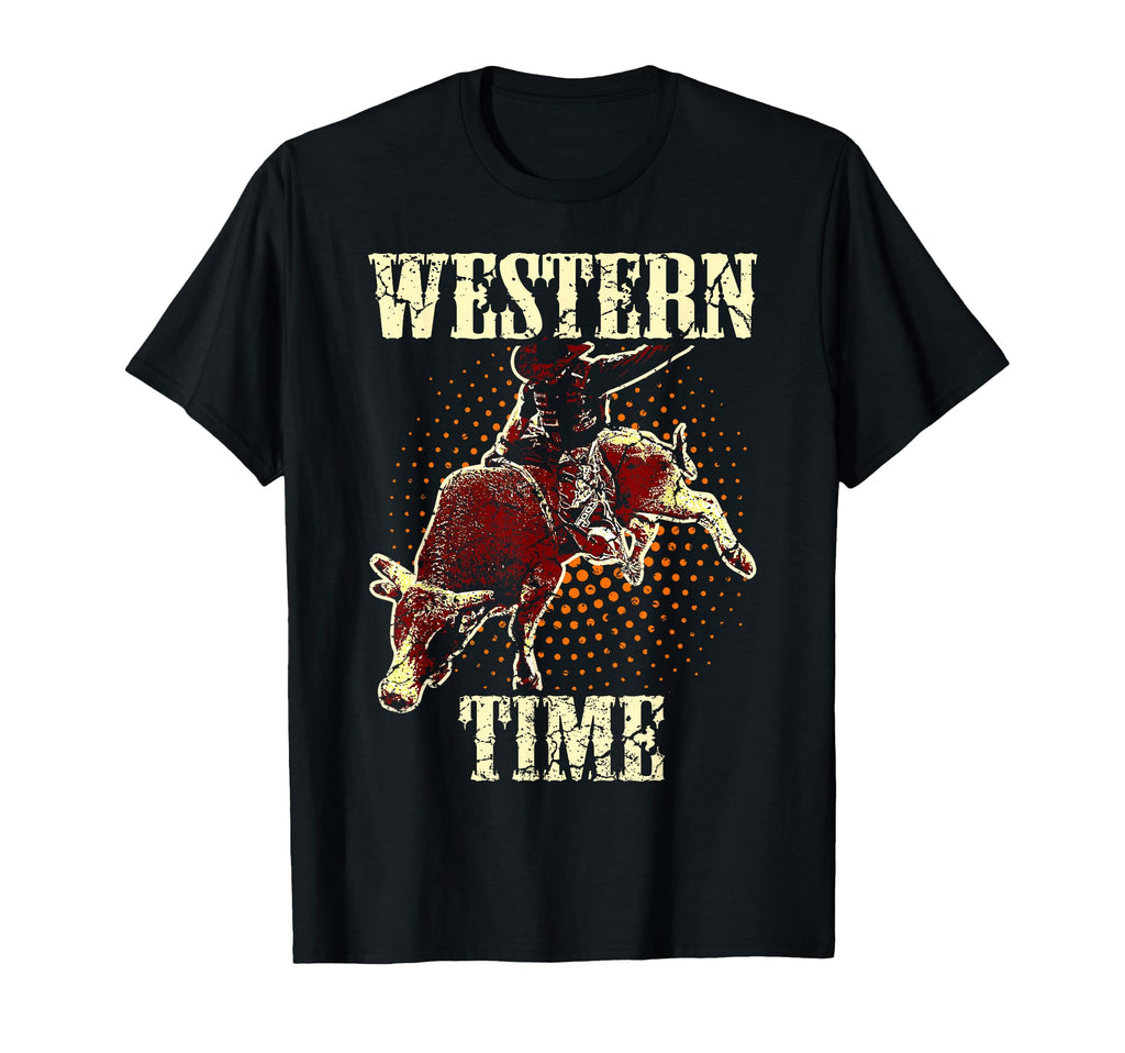 Bull Riding Cowboy Western Usa T-Shirt - Unique Graphic for Adults - T-Shirt, Sweatshirt, Hoodie