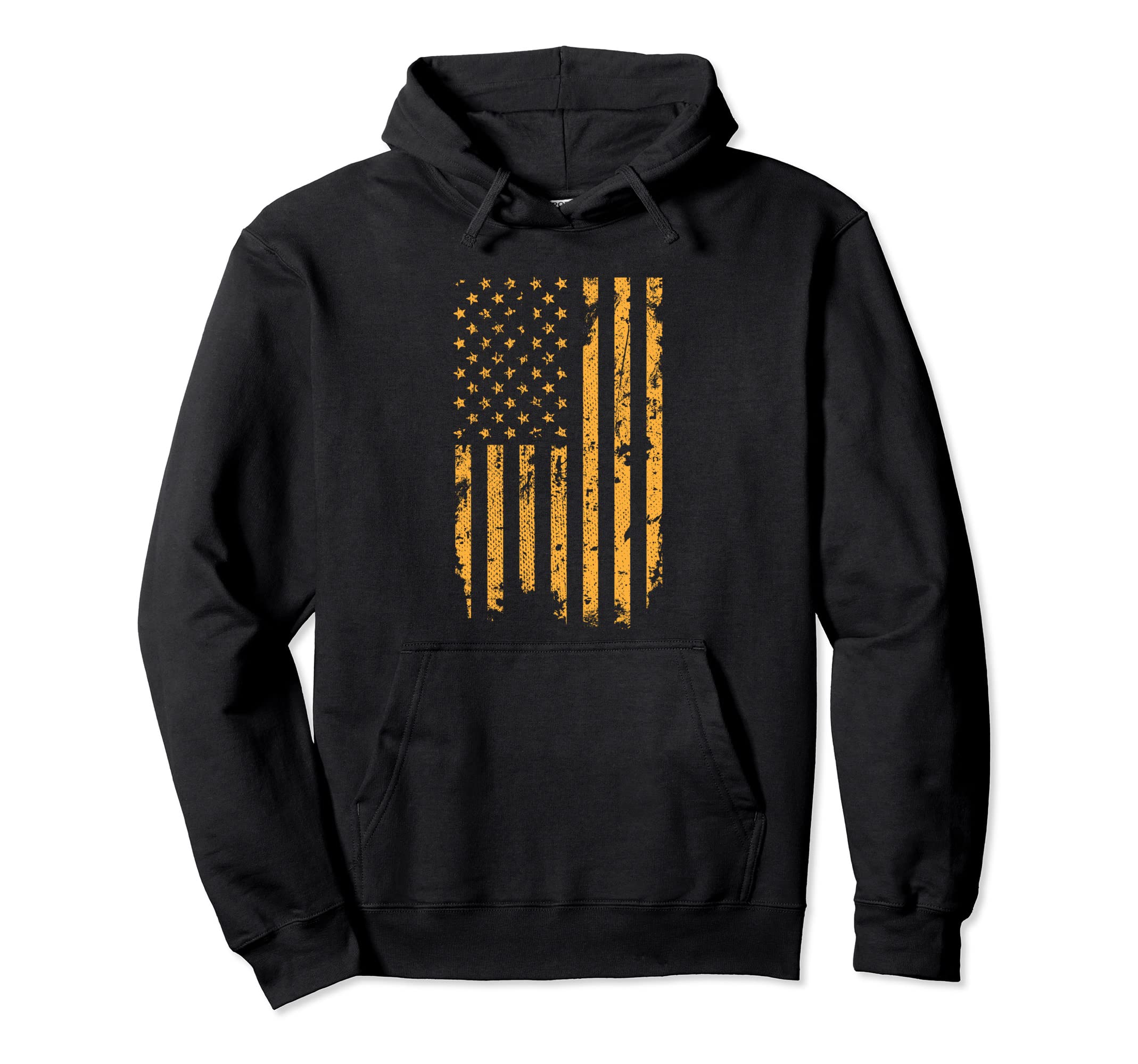 Distressed American Flag Hoodie - Graphic Print for Adults - T-Shirt, Sweatshirt, Hoodie