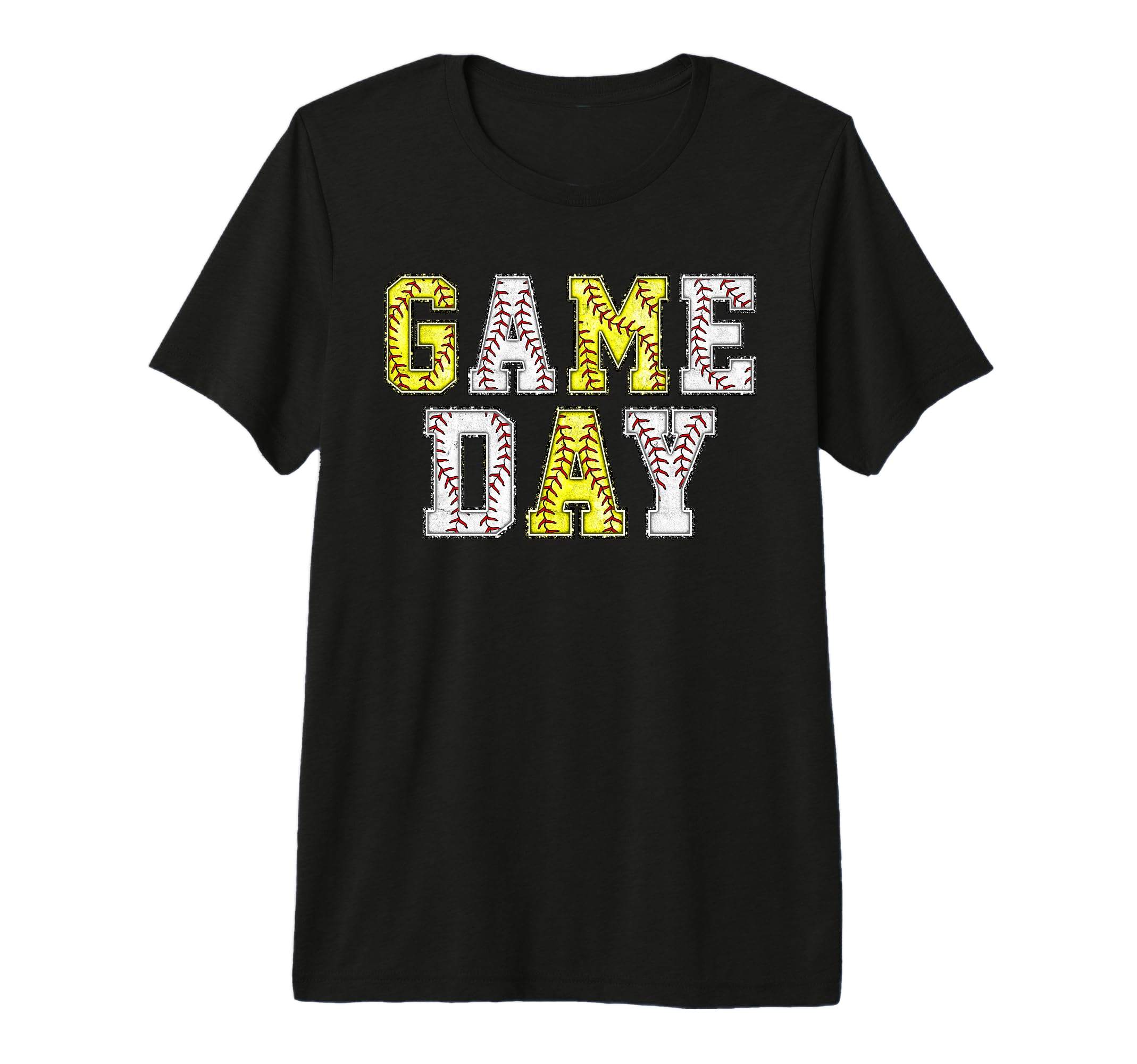 Game Day Baseball Softball Baller Lover T-Shirt - Graphic Print Men Women - T-Shirt, Sweatshirt, Hoodie