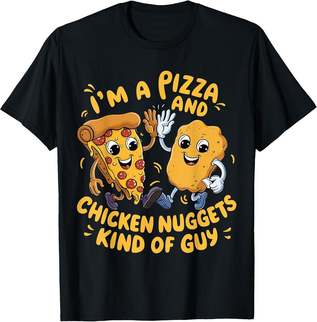 I'm a Pizza and Chicken Nuggets Lover Outfit - Adult & Kids T-Shirts, Sweatshirts & Hoodies apparel design preview 1